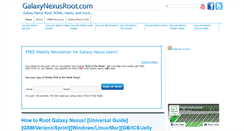 Desktop Screenshot of galaxynexusroot.com